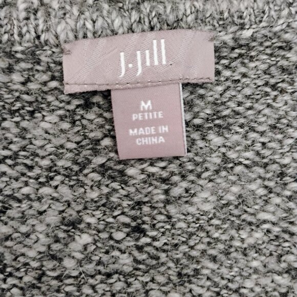J-Jill Gray Sweater Vest Sleeveless Button Up Size Small Petite - Picture 3 of 5